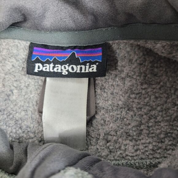 Patagonia Better Sweater Size S Mens Heather Gray 1/2 Zip with Fleece Jacket - Picture 4 of 8